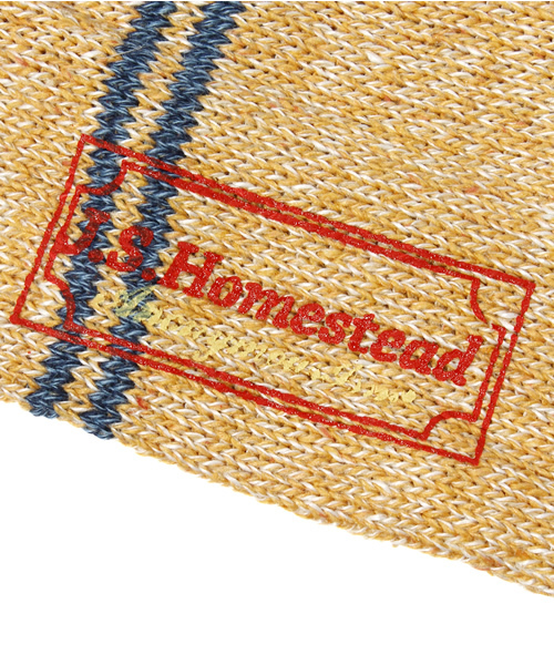JOURNAL STANDARD J.S HOMESTEAD（ジャーナルスタンダードホームステッド）の「L/S ボーダークルーソックス（ソックス/靴下・メンズ・チャコールグレー/ダークブルー/グリーン系その他/マスタード・FREE）」の7枚目の写真