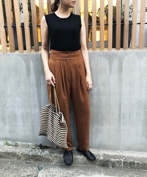 TODAYFUL（トゥデイフル）の「コットンリネンタンクトップ