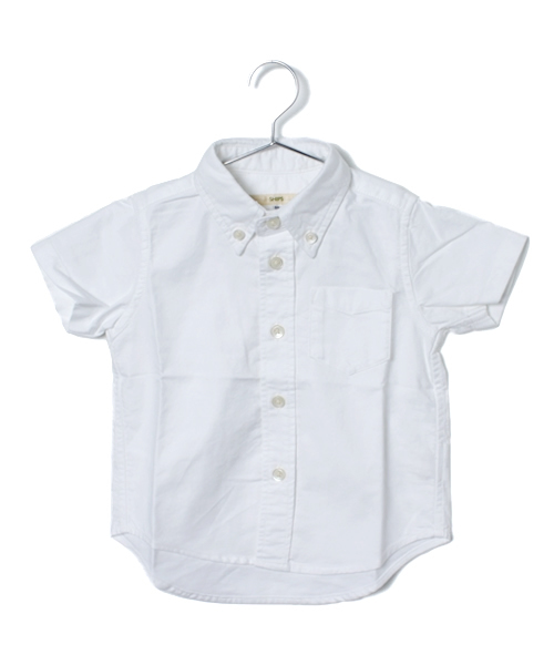 SHIPS KIDS（シップスキッズ）の「SHIPS KIDS:オックスフォード ボタンダウン ショートスリーブ(baby)（シャツ/ブラウス・キッズ・ホワイト/ライトブルー・80/90）」の2枚目の写真