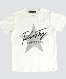 RUSTY（ラスティ）の「【RUSTY/ラスティー】キッズ ロゴプリント Tシャツ 半袖 スター柄（Tシャツ/カットソー・キッズ）」