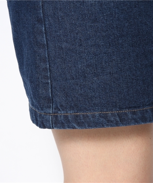 Chico（チコ）の「ﾃﾞﾆﾑﾍﾞﾙﾄ付SK（デニムスカート・レディース・ネイビー/ホワイト・SMALL/MEDIUM）」の8枚目の写真