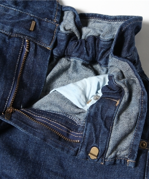 Chico（チコ）の「ﾃﾞﾆﾑﾍﾞﾙﾄ付SK（デニムスカート・レディース・ネイビー/ホワイト・SMALL/MEDIUM）」の7枚目の写真