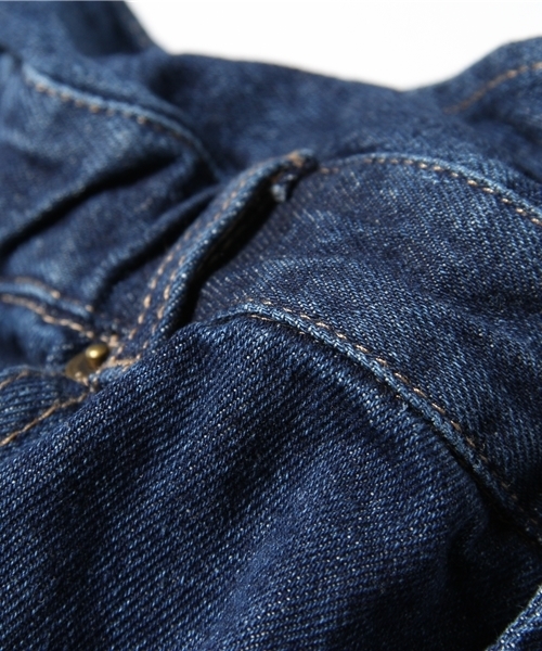 Chico（チコ）の「ﾃﾞﾆﾑﾍﾞﾙﾄ付SK（デニムスカート・レディース・ネイビー/ホワイト・SMALL/MEDIUM）」の9枚目の写真