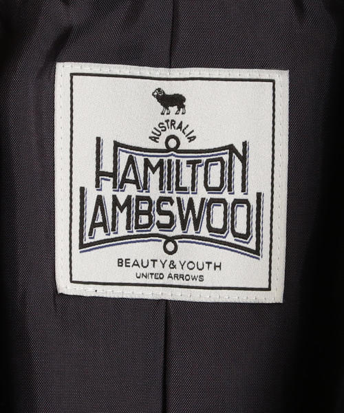 美品　B＆Yユナイテッドアローズ HAMILTON WOOL MIX Pコート BEAUTY&YOUTH UNITED ARROWS（ビューティーアンドユースユナイテッド