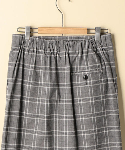 coen（コーエン）の「コットンチェックストレッチタイトロングスカート（スカート・レディース・グレー/ブラウン・MEDIUM/LARGE）」の8枚目の写真