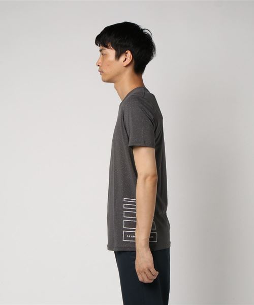 UNDER ARMOUR（アンダーアーマー）の「メンズ ライフスタイルＴ半袖シャツ /  スペックルプリントショートスリーブ（Tシャツ/カットソー・メンズ・ブラック×グレー/チャコールグレー・LG/MD/SM）」の3枚目の写真