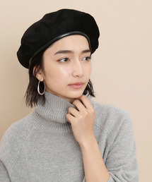 ADAM ET ROPE' | スエードライクベレー(ハンチング/ベレー帽)