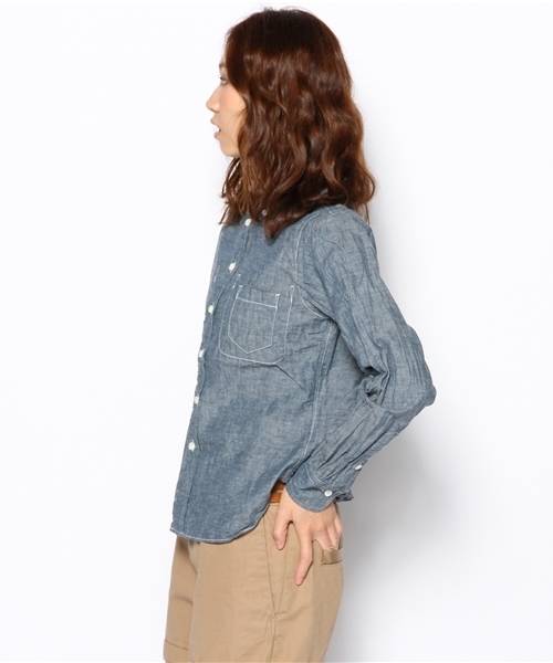 BEAMS BOY（ビームスボーイ）の「△Sanca / シャンブレーミニ B.D.シャツ（シャツ/ブラウス・レディース・インディゴブルー・ONE SIZE）」の3枚目の写真