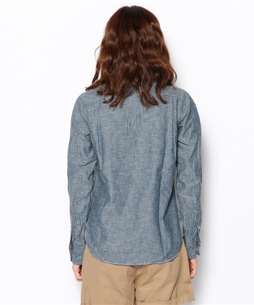 BEAMS BOY（ビームスボーイ）の「△Sanca / シャンブレーミニ B.D.シャツ（シャツ/ブラウス・レディース・インディゴブルー・ONE SIZE）」の4枚目の写真