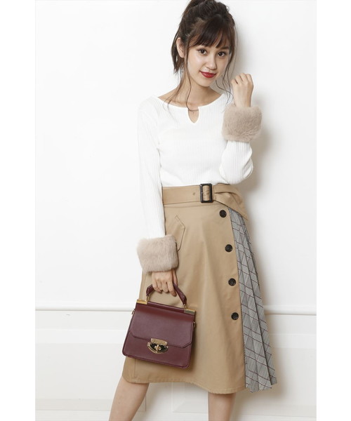 Rirandture リランドチュール の 袖ファー前後2wayニット ニット セーター Wear