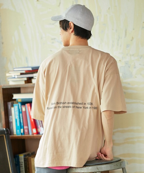 KANGOL（カンゴール）の「MONO-MART×KANGOL 別注ロゴ刺繍 プリント ビッグシルエットカットソー（Tシャツ/カットソー・メンズ・ホワイト/ブラック/ダークグリーン/ネイビー/ブラウン/グレー/イエロー/オレンジ/ライトブルー/ライトグリーン/サンドベージュ/ボルドー/ホワイト系その他/ブラック系その他/パープル系その他/オレンジ系その他/ベージュ系その他/グリーン系その他/ホワイト系その他2/ホワイト系その他3/ブラック系その他2/ブラック系その他3/ベージュ系その他2・FREE）」の12枚目の写真