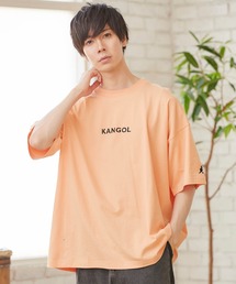 MONO-MART×KANGOL 別注ロゴ刺繍 プリント ビッグシルエットカットソー