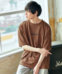KANGOL | ▽WEB限定 MONO-MART×KANGOL 別注ロゴ刺繍 プリント半袖 BIG Tee ビッグシルエットカットソー(Tシャツ/カットソー)