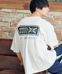 MONO-MART×KANGOL 別注ロゴ刺繍 プリント ビッグシルエットカットソー