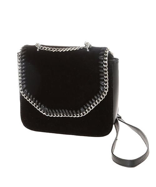 fifth（フィフス）の「ベロアカラーショルダーバッグ（ショルダーバッグ・レディース・ブラック/グレー/ピンク・FREE）」の6枚目の写真