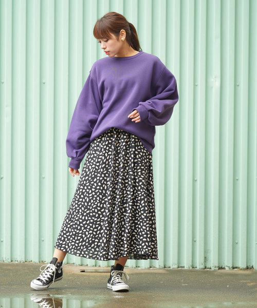 rps(アールピーエス)の「袖タック裏毛プルオーバー(スウェット・レディース・杢グレー/ブラック/ベージュ/パープル・M)」の9枚目の写真