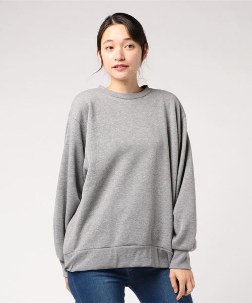 rps(アールピーエス)の「袖タック裏毛プルオーバー(スウェット・レディース・杢グレー/ブラック/ベージュ/パープル・M)」の8枚目の写真