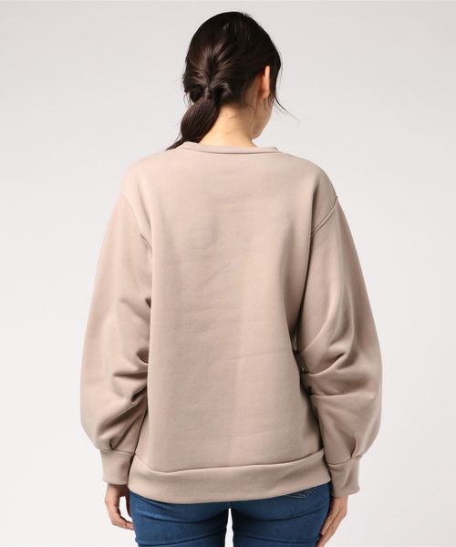 rps(アールピーエス)の「袖タック裏毛プルオーバー(スウェット・レディース・杢グレー/ブラック/ベージュ/パープル・M)」の7枚目の写真