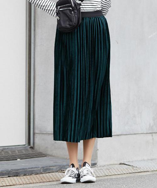 Doula Doula（ドゥーラドゥーラ）の「ロング プリーツスカート（スカート・レディース・ブラック/グレー/カーキ/ブルー/キャメル/ブラウン/ライトブラウン/ピンク/ベージュ/グリーン・FREE）」の16枚目の写真