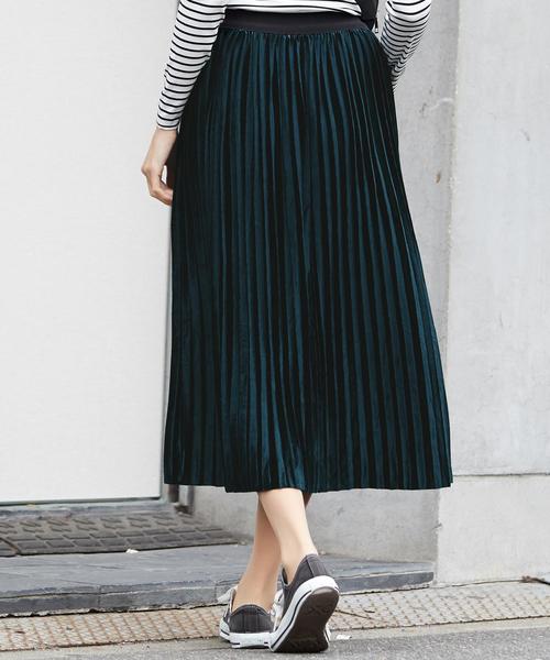 Doula Doula（ドゥーラドゥーラ）の「ロング プリーツスカート（スカート・レディース・ブラック/グレー/カーキ/ブルー/キャメル/ブラウン/ライトブラウン/ピンク/ベージュ/グリーン・FREE）」の18枚目の写真