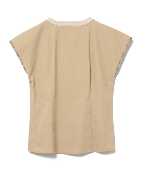 Ray BEAMS(レイビームス)の「RBS / バイカラー クルーネック フレンチスリーブ(シャツ/ブラウス・レディース・ブラック/ベージュ・ONE SIZE)」の11枚目の写真