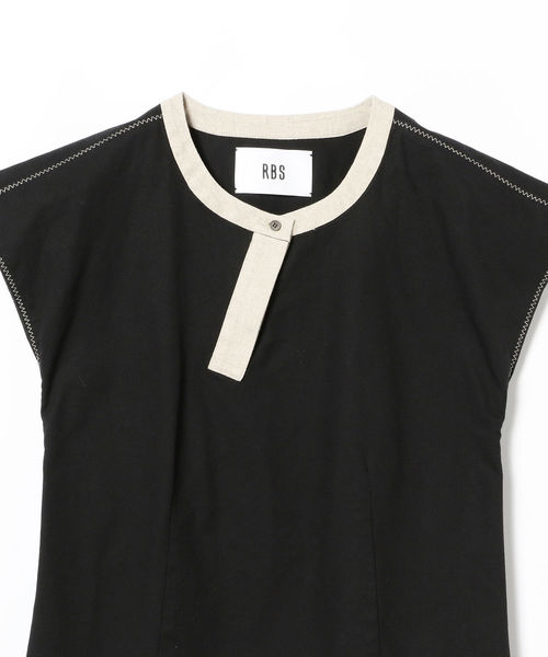 Ray BEAMS(レイビームス)の「RBS / バイカラー クルーネック フレンチスリーブ(シャツ/ブラウス・レディース・ブラック/ベージュ・ONE SIZE)」の20枚目の写真