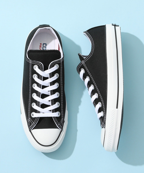 CONVERSE(コンバース)の「コンバース CONVERSE / オールスター100カラーズ ローカットスニーカー ALL STAR 100 COLORS OX(スニーカー・メンズ・ホワイト/ブラック・27.0cm/26.0cm/25.0cm/28.0cm)」の1枚目の写真