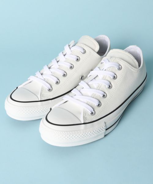 CONVERSE(コンバース)の「コンバース CONVERSE / オールスター100カラーズ ローカットスニーカー ALL STAR 100 COLORS OX(スニーカー・メンズ・ホワイト/ブラック・27.0cm/26.0cm/25.0cm/28.0cm)」の4枚目の写真