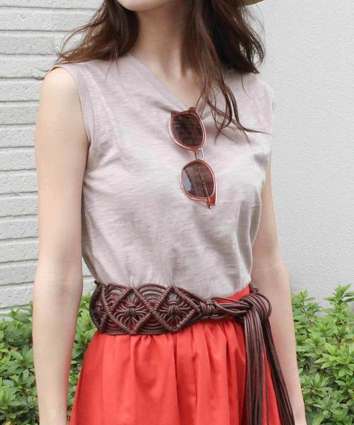 MODE ROBE(モードローブ)の「スクエアブリッジクリアフレームサングラス(メガネ・レディース・ブラック/ブラウン/ベージュ・FREE)」の9枚目の写真