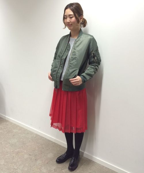 Another Edition(アナザーエディション)の「AE OGDY PLEATS SK(スカート・レディース・ブラック/レッド/ライラック・SMALL/MEDIUM)」の3枚目の写真