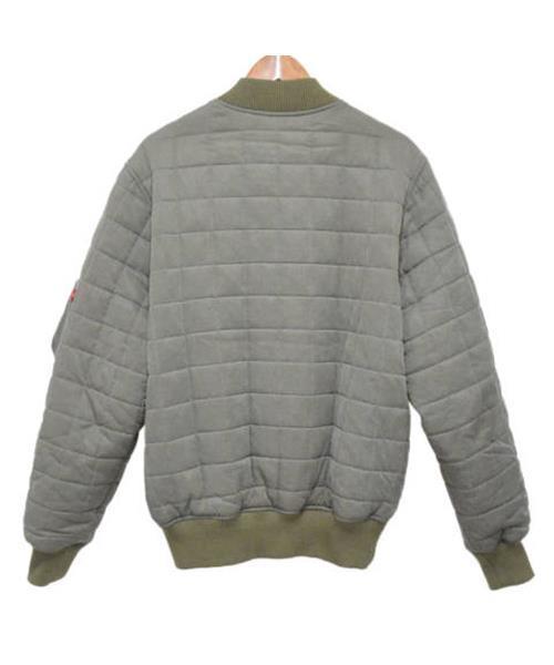 STUSSY リバーシブル 中綿ナイロンジャケット L ドルマーク MA1タイプ STUSSY リバーシブル 中綿ナイロンジャケット L ドルマーク MA1