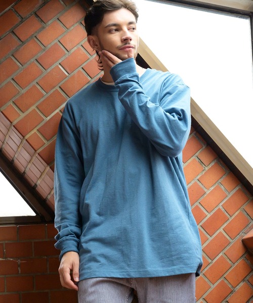 Carhartt(カーハート)の「Carhartt ロゴロングスリーブTシャツ(Tシャツ/カットソー・メンズ・ネイビー/ブラック/グレー/ワイン/ブルー系その他/グリーン/ライトグリーン/チャコールグレー/ダークブラウン/ホワイト/グレー系その他/ブルー系その他2/レッド系その他/コーラル/グリーン系その他2/グリーン系その他3/オレンジ系その他/グリーン系その他・SMALL/LARGE/MEDIUM/X-LARGE)」の14枚目の写真
