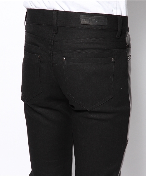 DIET BUTCHER(ダイエットブッチャー)の「DIET BUTCHER SLIM SKIN×MIDWEST 【別注】 レザー×デニムパンツ(デニムパンツ・メンズ・ブラック・1/3/2)」の7枚目の写真