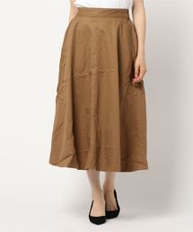 AMERICAN HOLIC | 綿ツイルフレアロングスカート(スカート)