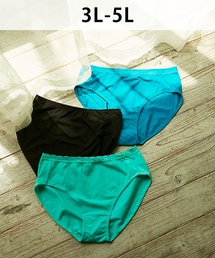 GlamourPrincess（グラマープリンセス）の「無地3枚組ショーツセット（ショーツ）」