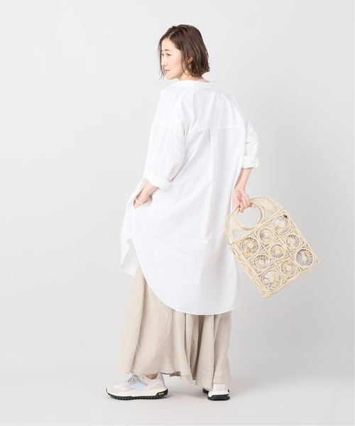 plage（プラージュ）の「Dry stripe シャツワンピース◆（シャツワンピース・レディース・ホワイト/アイボリー/ネイビー・FREE）」の20枚目の写真