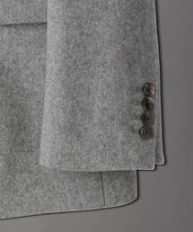 6 roku melton jacket coat グレー 36 6（ロク）の「＜6(ROKU)＞メルトン ジャケット コート グレー（その他