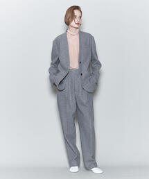 6 roku melton jacket coat グレー 36 6（ロク）の「＜6(ROKU)＞メルトン ジャケット コート グレー（その他