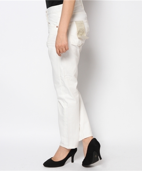 green label relaxing（グリーンレーベルリラクシング）の「GC C B/F WH デニムパンツ◆（デニムパンツ・レディース・オフホワイト・36/38/40/42/34）」の2枚目の写真