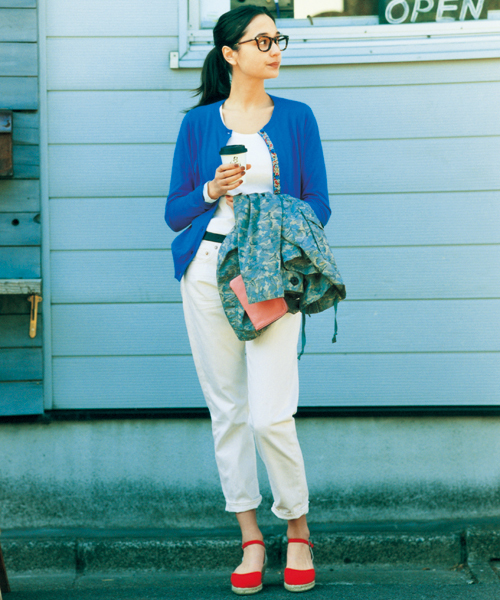 green label relaxing（グリーンレーベルリラクシング）の「GC C B/F WH デニムパンツ◆（デニムパンツ・レディース・オフホワイト・36/38/40/42/34）」の9枚目の写真