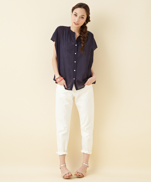 green label relaxing（グリーンレーベルリラクシング）の「GC C B/F WH デニムパンツ◆（デニムパンツ・レディース・オフホワイト・36/38/40/42/34）」の12枚目の写真