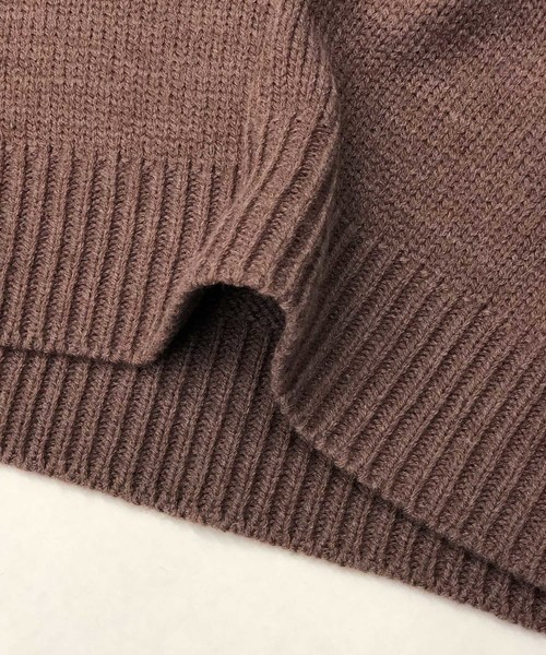 ADMIX/ATELIER SAB MEN（アドミックスアトリエサブメン）の「【No sweat.×ADMIX/ATELIER SAB MEN】コラボ別注 メランジ編み エルボーパッチ タートルネック セーター（ニット/セーター・メンズ・アッシュブラウン/グレー/ベージュ/アイボリー/ブラック/ダークベージュ・48/50）」の15枚目の写真