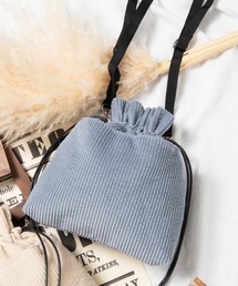 WEGO | WEGO/コーデュロイ2WAY巾着バッグ(ショルダーバッグ)