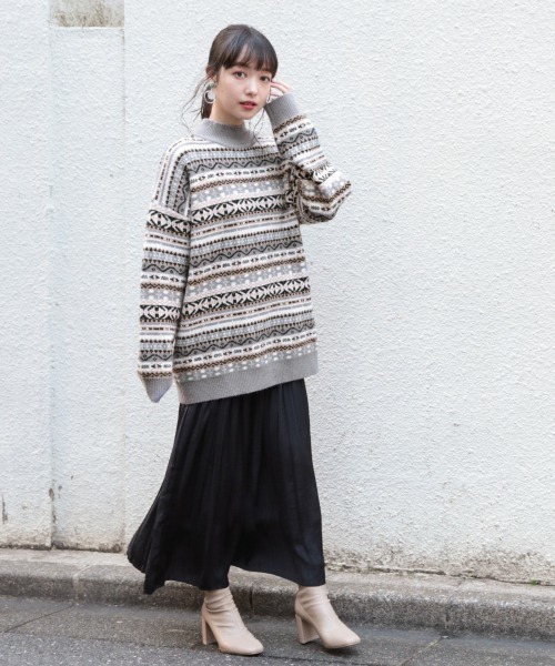 LOWRYS FARM（ローリーズファーム）の「サテンプリーツスカート　863178（スカート・レディース・ブラック/パープル/ブルー/アイボリー/ブラウン/ピンク・FREE）」の21枚目の写真