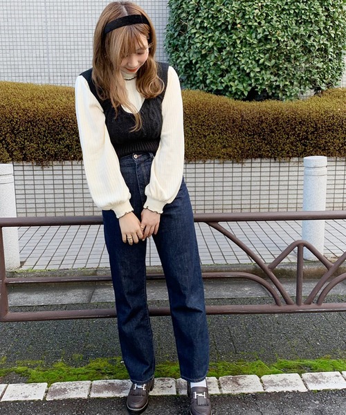 apres jour（アプレジュール）の「ビスチェ×タートルセット【ZOZOTOWN限定アイテム】（ニット/セーター・レディース・ブラック/アイボリー/モカ/スモークピンク・フリー）」の21枚目の写真