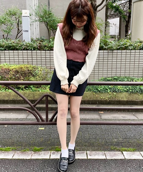 apres jour（アプレジュール）の「ビスチェ×タートルセット【ZOZOTOWN限定アイテム】（ニット/セーター・レディース・ブラック/アイボリー/モカ/スモークピンク・フリー）」の8枚目の写真