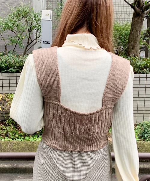 apres jour（アプレジュール）の「ビスチェ×タートルセット【ZOZOTOWN限定アイテム】（ニット/セーター・レディース・ブラック/アイボリー/モカ/スモークピンク・フリー）」の11枚目の写真