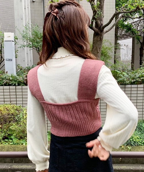 apres jour（アプレジュール）の「ビスチェ×タートルセット【ZOZOTOWN限定アイテム】（ニット/セーター・レディース・ブラック/アイボリー/モカ/スモークピンク・フリー）」の7枚目の写真