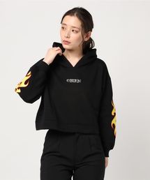 WEGO | WEGO/スリーブ刺繍ショートパーカー(パーカー)