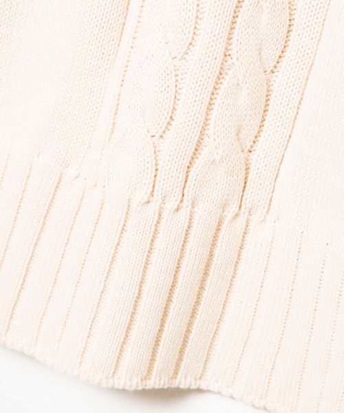 DING（ディング）の「DING/リボン付きロゴニット（ニット/セーター・レディース・オフホワイト/ネイビー・FREE）」の14枚目の写真